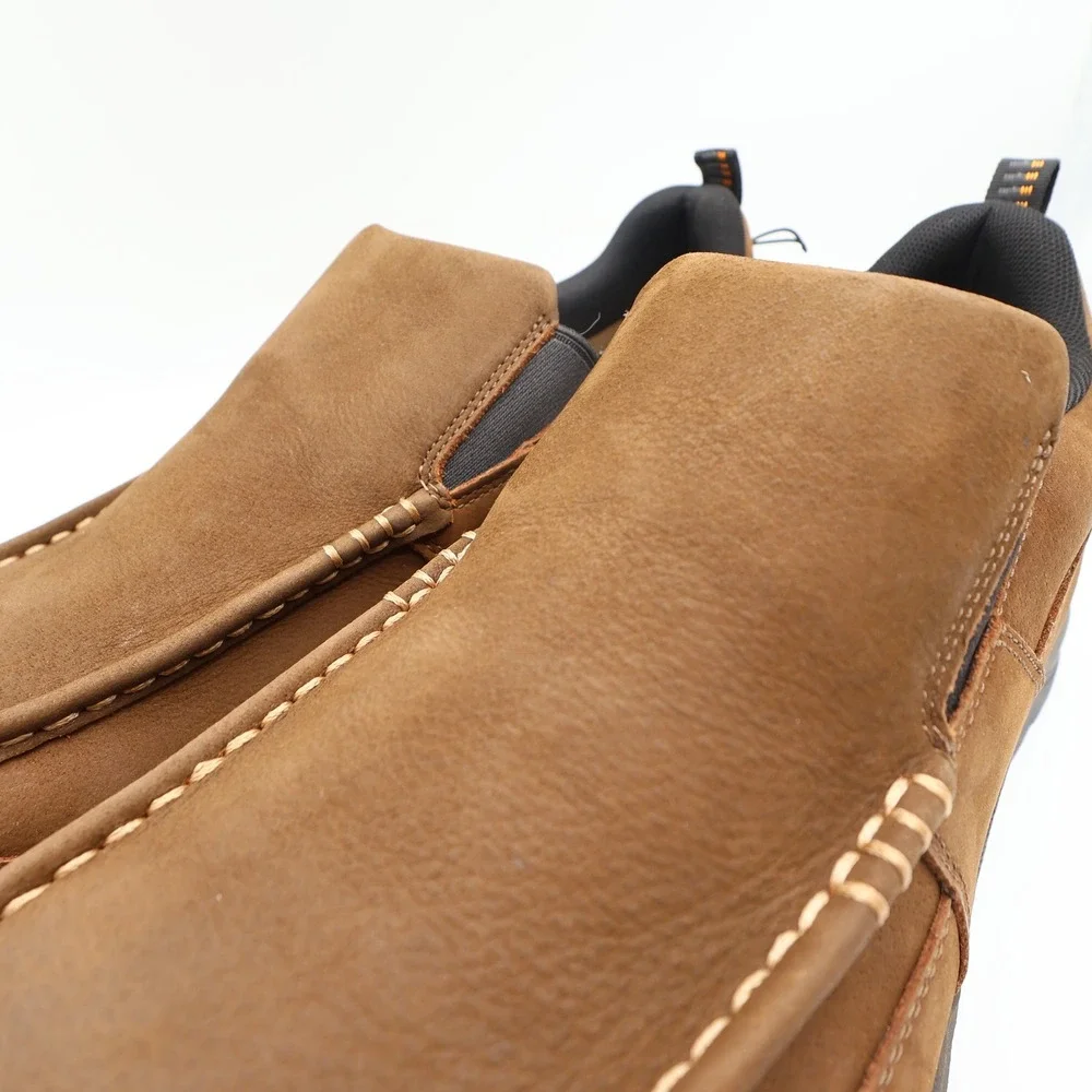 Ariat Work Edge LTE Slip-On Work Shoes Men 12 EE Wide Comp Toe Brown NWT
